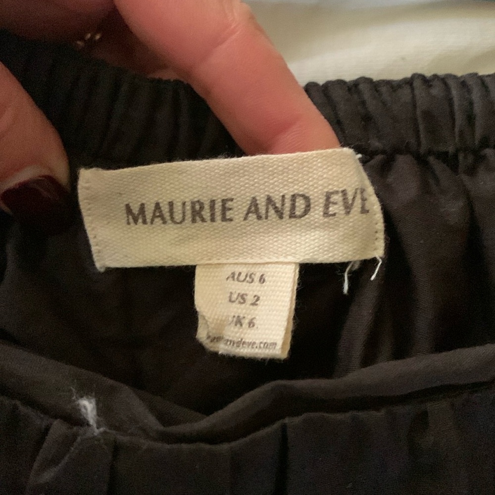 Maurie and Eve, Australian brand, black cotton dress.
